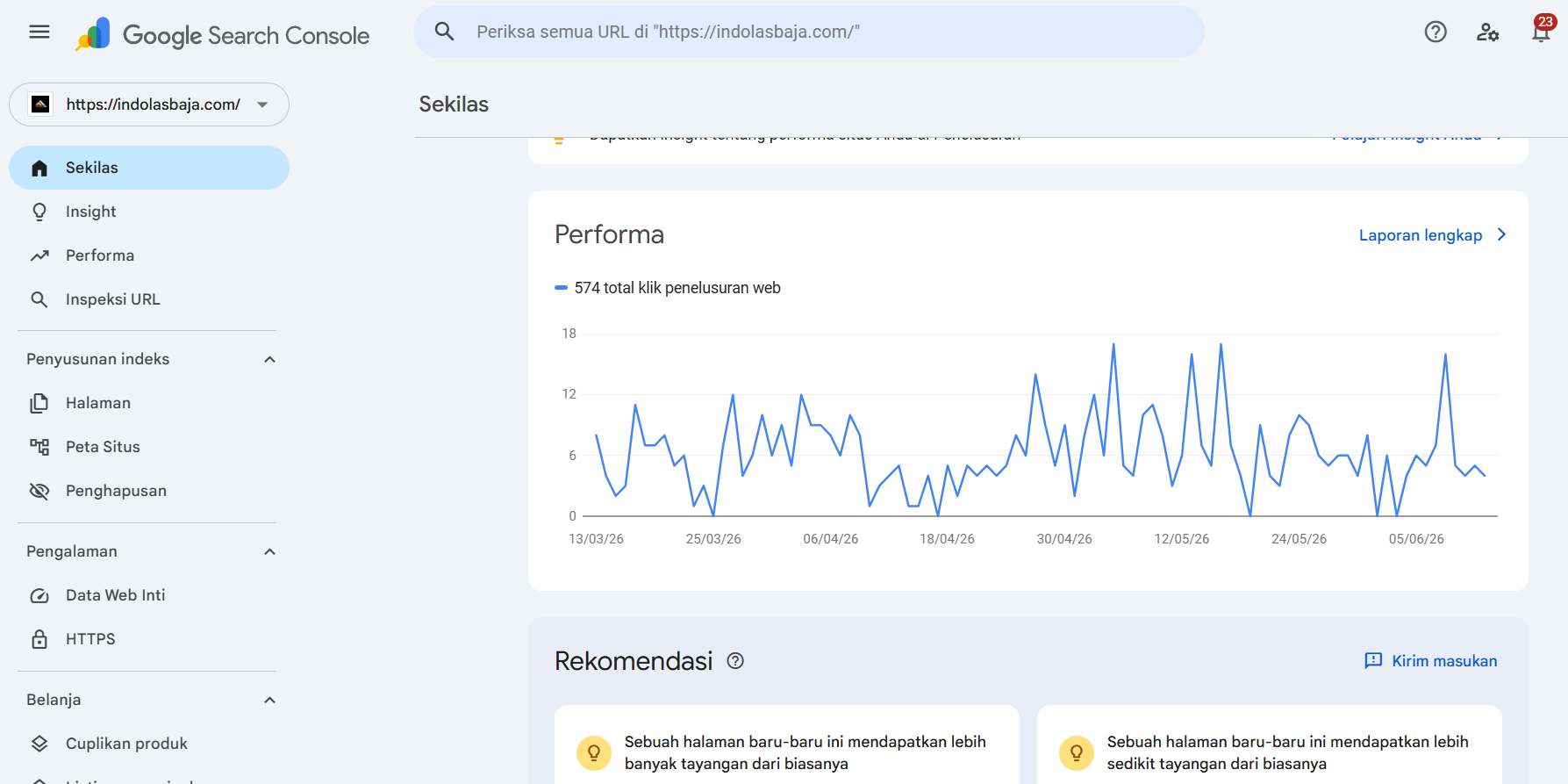 Home Organic Traffic Growth